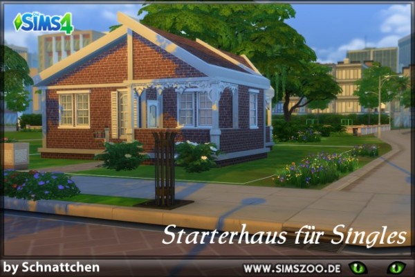  Blackys Sims 4 Zoo: Single Starter house by Schnattchen