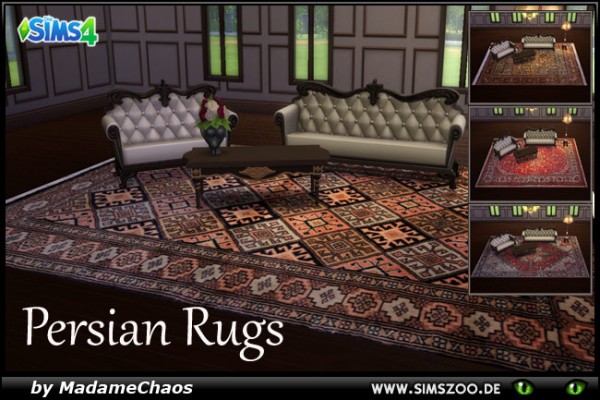  Blackys Sims 4 Zoo: Persian Rugs by Madame Chaos