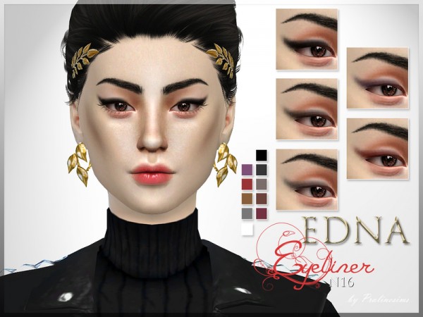  The Sims Resource: Edna Eyeliner   N16 by PralineSims