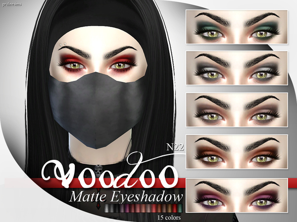  The Sims Resource: Voodoo   Matte Eyeshadow  N22 by Pralinesims