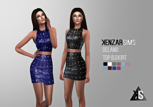  Kenzar Sims: Delano top and skirt