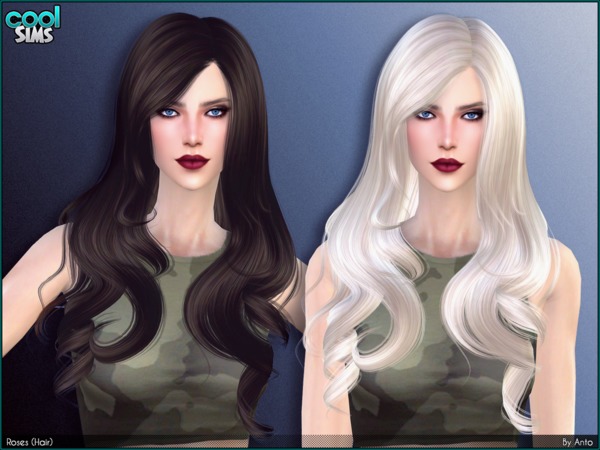  The Sims Resource: Anto   Roses hairstyle