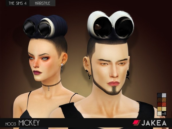  The Sims Resource: H003   MICKEY hairstyle by JAKEA