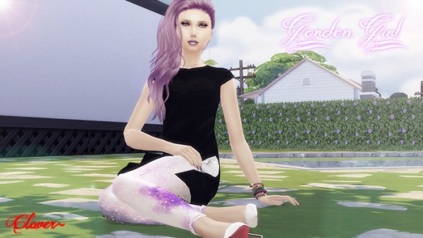  Sims Fans: Garden Girl Pose Set by Clover