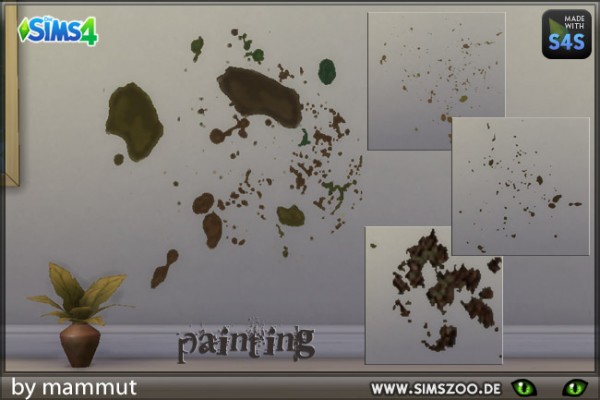 Blackys Sims 4 Zoo: Smudge painting 1 by mammut