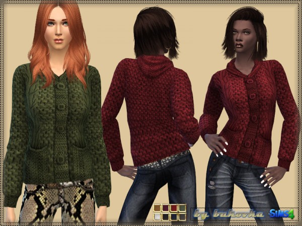The Sims Resource Jacket Braids By Bukovka • Sims 4 Downloads