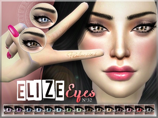  The Sims Resource: Elize Eyes N32 by Pralinesims