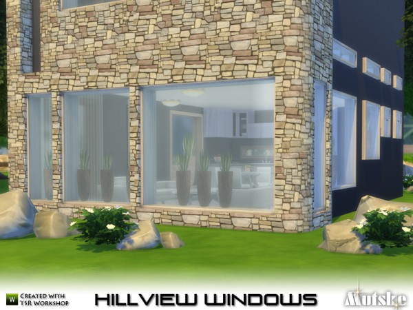  The Sims Resource: Hillview Windows with slots by mutske