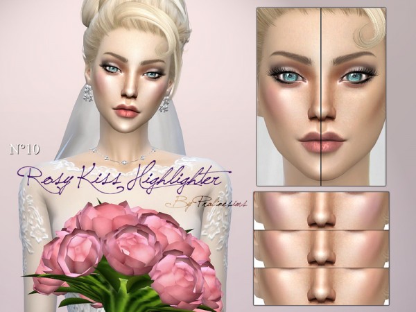  The Sims Resource: Wedding Makeup Set by Pralinesims