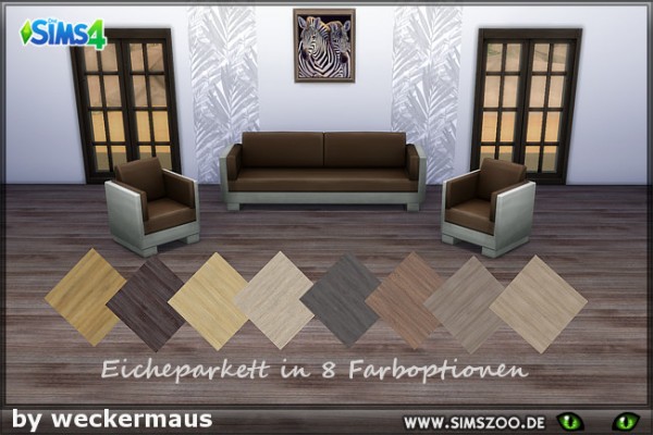  Blackys Sims 4 Zoo: Oak floorboards by weckermaus