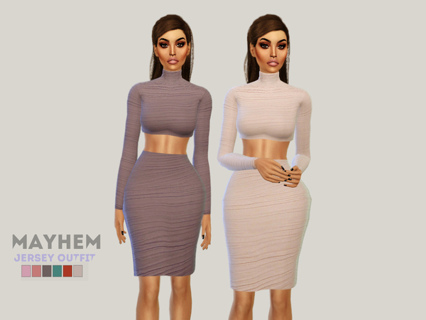  The Sims Resource: Jersey Outfit by Natali Mayhem