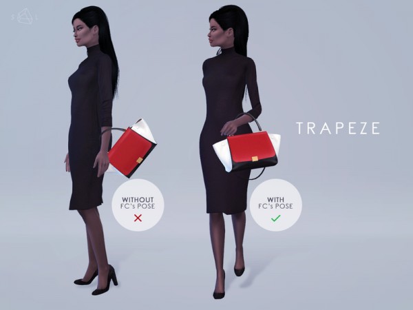  The Sims Resource: Handbag   TRAPEZE by Starlord