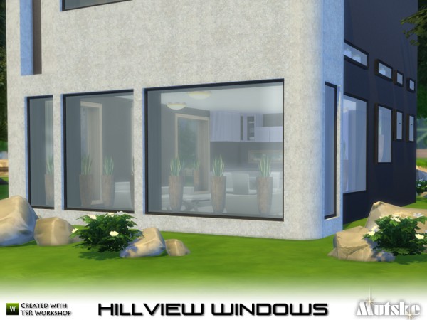  The Sims Resource: Hillview Windows with slots by mutske
