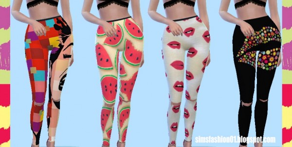  Sims Fashion 01: Pants Artpop Collection