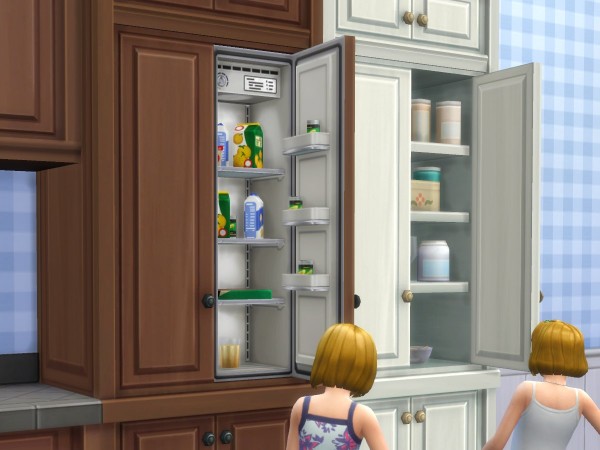  Mod The Sims: SCargeaux Cupboard and Fridge by plasticbox