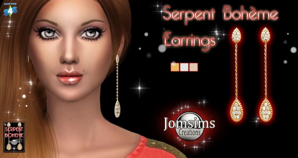  Jom Sims Creations: Boheme Snake Earrings