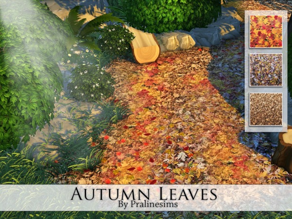  The Sims Resource: Autumn Leaves by Pralinesims