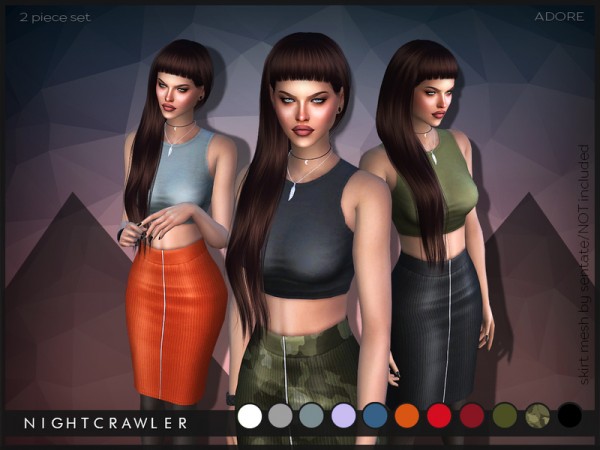  The Sims Resource: Adore (outfit) by Nightcravler