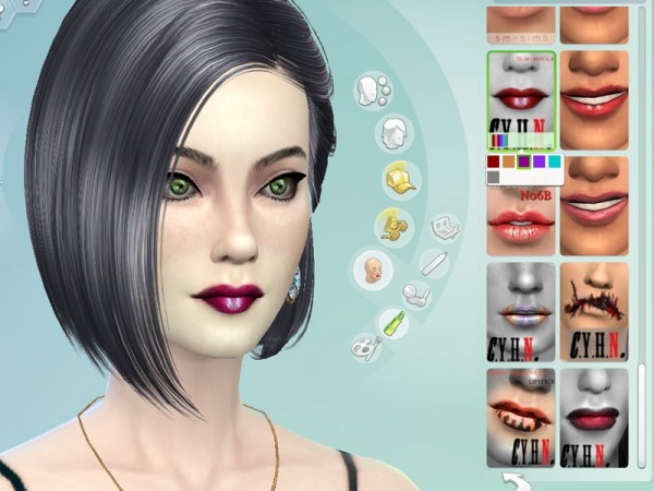  The Sims Resource: CYHN Lipstick 23.10 by Chung Yan Hei