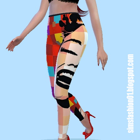  Sims Fashion 01: Pants Artpop Collection