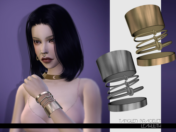  The Sims Resource: Tangled Bracelet by LeahLilith