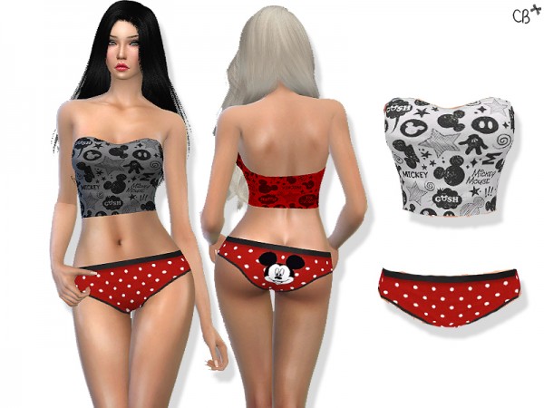  The Sims Resource: Mickey outfit by CherryBerrySim