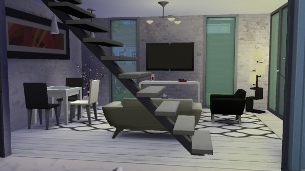  Mod The Sims: Negro & Blanco House by egael