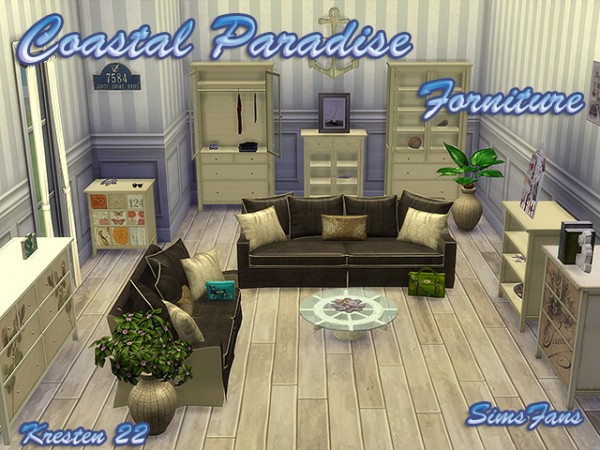  Sims Fans: Costal paradise   furniture
