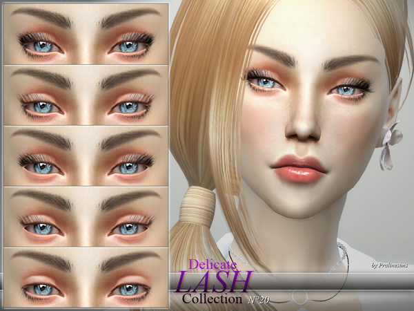  The Sims Resource: Delicate Lash Collection N20 by Pralinesims