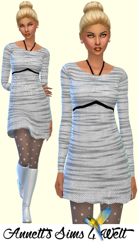  Annett`s Sims 4 Welt: Knitted Dresses Motley