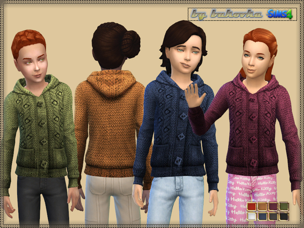  The Sims Resource: Jacket with Braids by bukovka