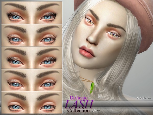  The Sims Resource: Delicate Lash Collection N20 by Pralinesims