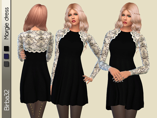  The Sims Resource: Margie dress by Birba32