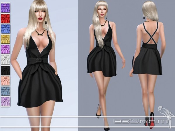  The Sims Resource: Roses Dress by EsyraM