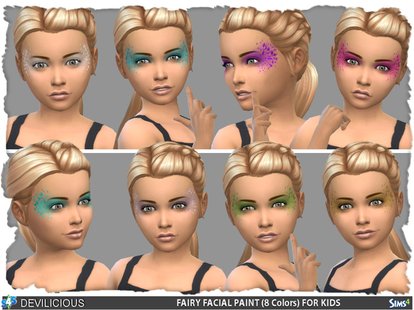  The Sims Resource: Fairy Face Paint by Devilicious