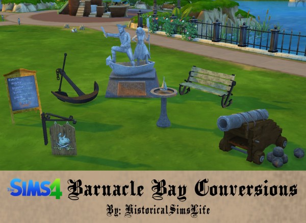  History Lovers Sims Blog: Sims 3 Barnacle Bay Conversion Set