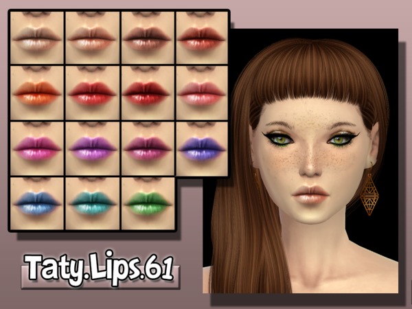 The Sims Resource: Lips 61 by Taty