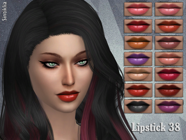  The Sims Resource: Lipstick 38 by Sintiklia