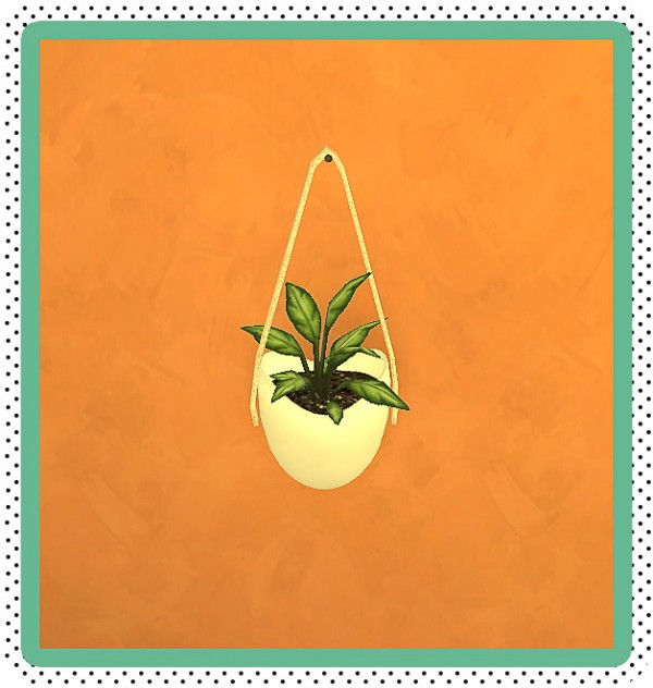 Sims 4 Designs: Plants Series Vol 3: Egg Wall Hanging Planters