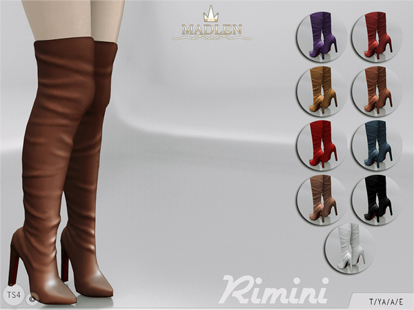  The Sims Resource: Madlen Rimini Boots by MJ95