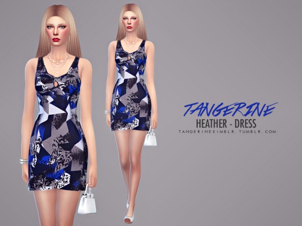  The Sims Resource: Heather   Dress by tangerinesimblr