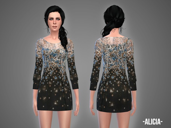  The Sims Resource: Alicia   dress by April