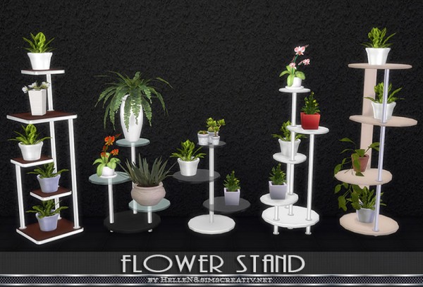  Sims Creativ: Flower stand by HelleN