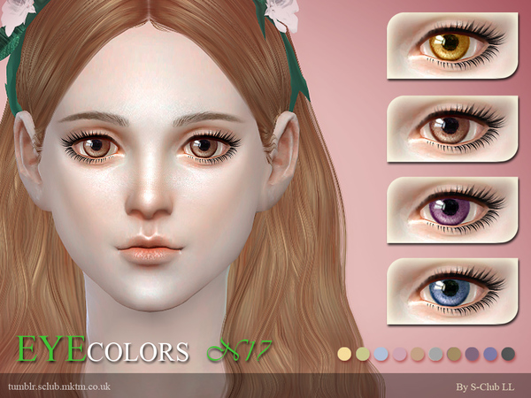  The Sims Resource: Eyecolors 17 by S Club