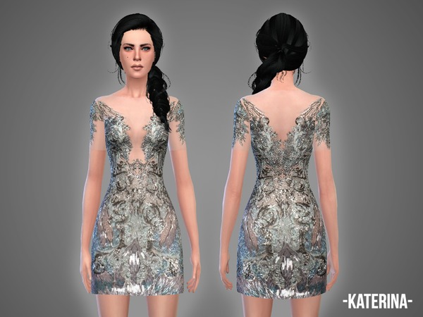  The Sims Resource: Katerina   dress by April