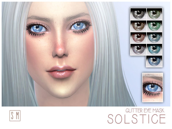  The Sims Resource: Solstice   Glitter Eye Mask by Screaming Mustard