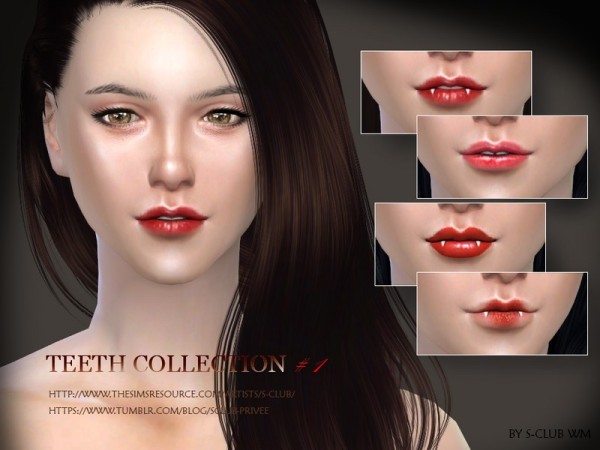  The Sims Resource: Teeth 01 by S Club