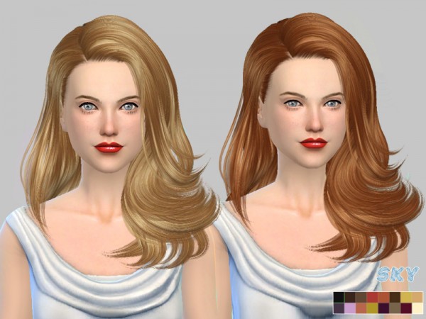  The Sims Resource: Skysims Hair 221 Monik