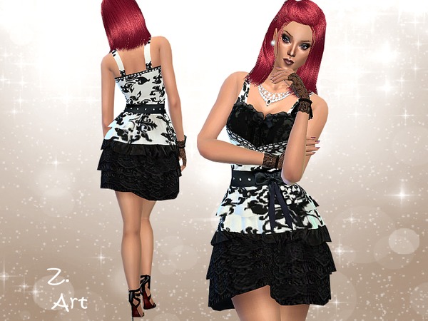  The Sims Resource: Harmony dress by Zuckerschnute20
