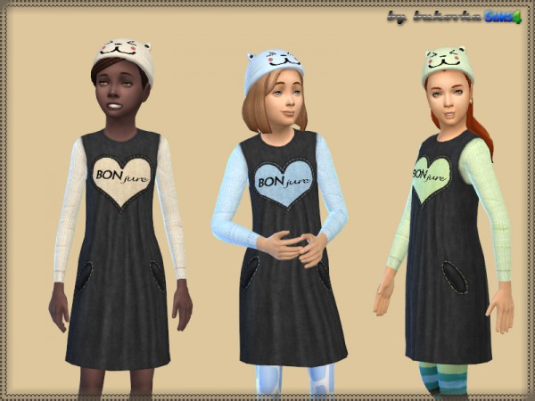  The Sims Resource: Dress Bonjure by bukovka
